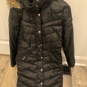 MKors Women's Black Quilted Coat